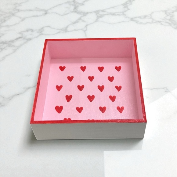 Handmade Red Hearts Trinket Dish - Picture 2 of 7